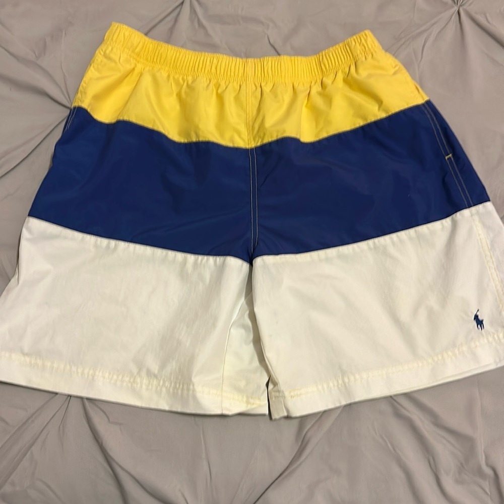 Polo Sport Yellow color block Swim Trunks